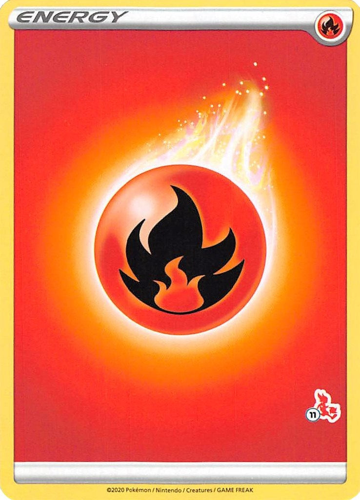 Image for Fire Energy (#11 Cinderace Stamped) (Battle Academy 2022) (BA22) - Pokemon