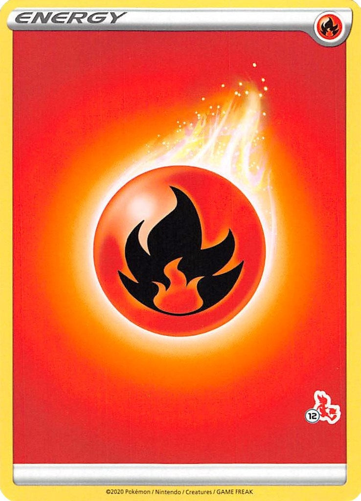 Image for Fire Energy (#12 Cinderace Stamped) (Battle Academy 2022) (BA22) - Pokemon