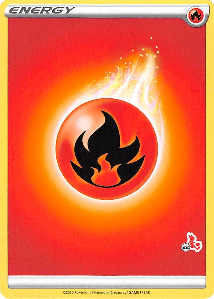 Image for Fire Energy (#22 Cinderace Stamped) (Battle Academy 2022) (BA22) - Pokemon