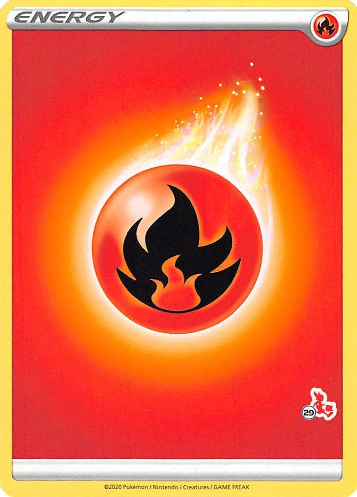 Image for Fire Energy (#29 Cinderace Stamped) (Battle Academy 2022) (BA22) - Pokemon