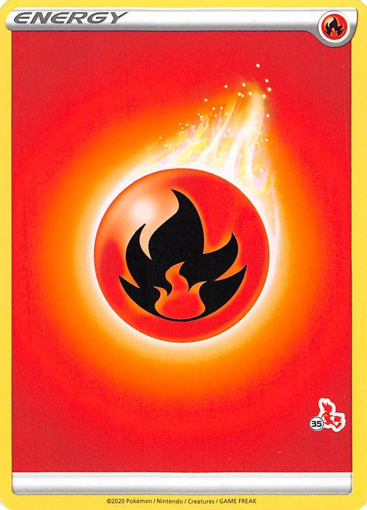 Image for Fire Energy (#35 Cinderace Stamped) (Battle Academy 2022) (BA22) - Pokemon