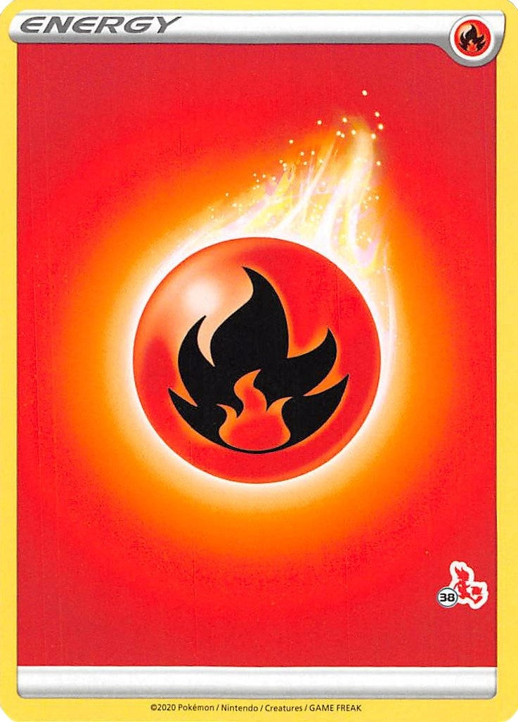 Image for Fire Energy (#38 Cinderace Stamped) (Battle Academy 2022) (BA22) - Pokemon