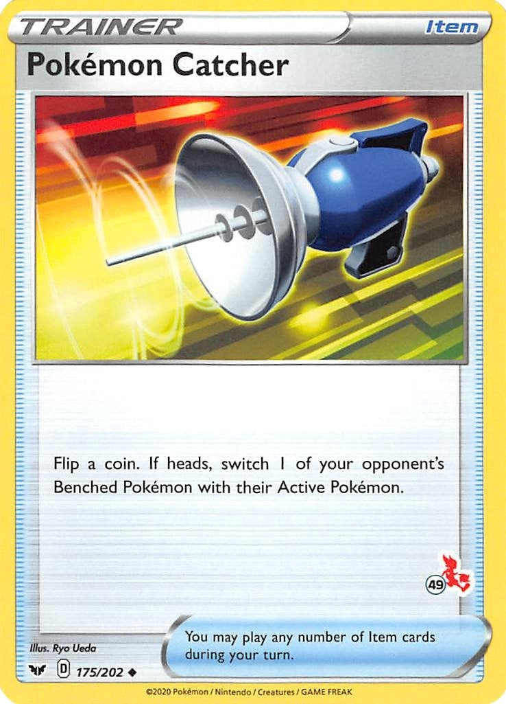 Image for Pokemon Catcher - 175/202 (#49 Cinderace Stamped) (175/202) (Battle Academy 2022) (BA22) - Pokemon