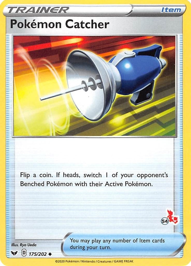 Image for Pokemon Catcher - 175/202 (#54 Cinderace Stamped) (175/202) (Battle Academy 2022) (BA22) - Pokemon