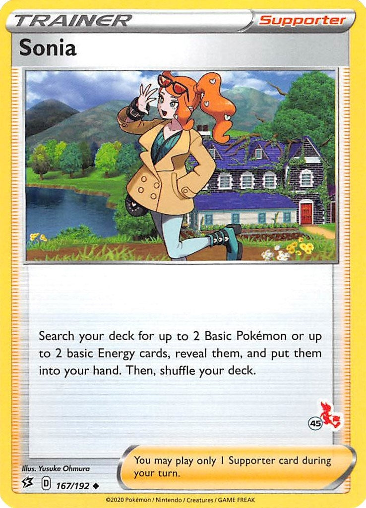 Image for Sonia - 167/192 (#45 Cinderace Stamped) (167/192) (Battle Academy 2022) (BA22) - Pokemon