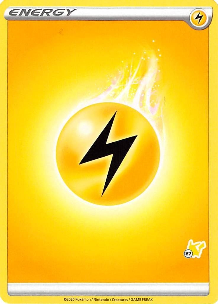 Image for Lightning Energy (#27 Pikachu Stamped) (Battle Academy 2022) (BA22) - Pokemon