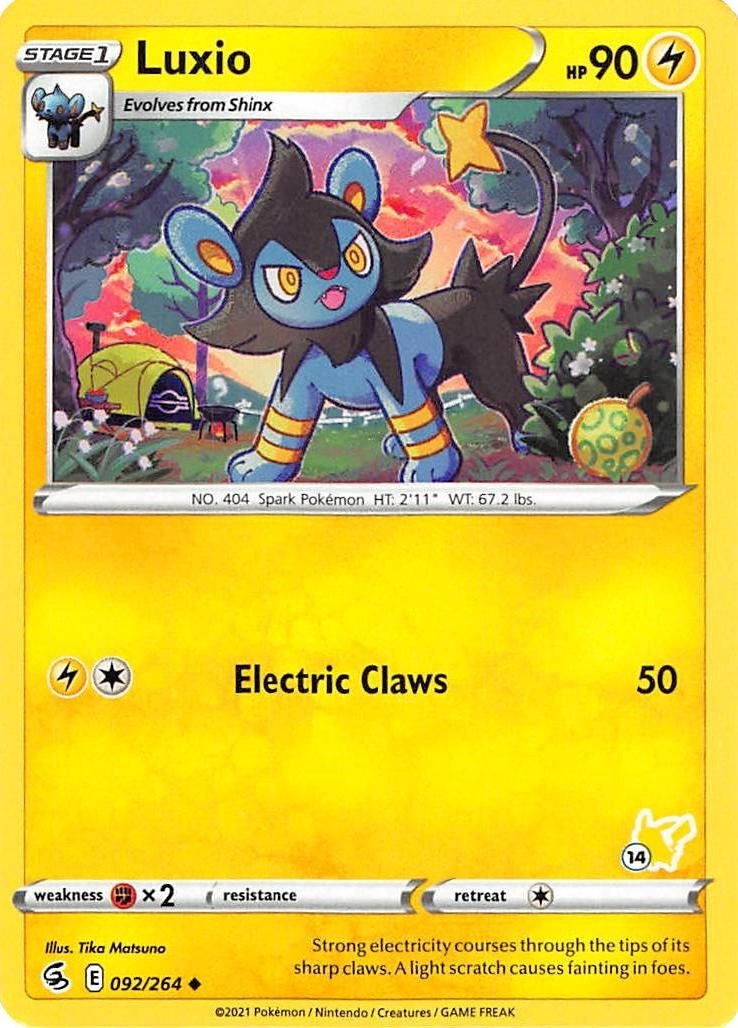 Image for Luxio - 092/264 (#14 Pikachu Stamped) (092/264) (Battle Academy 2022) (BA22) - Pokemon