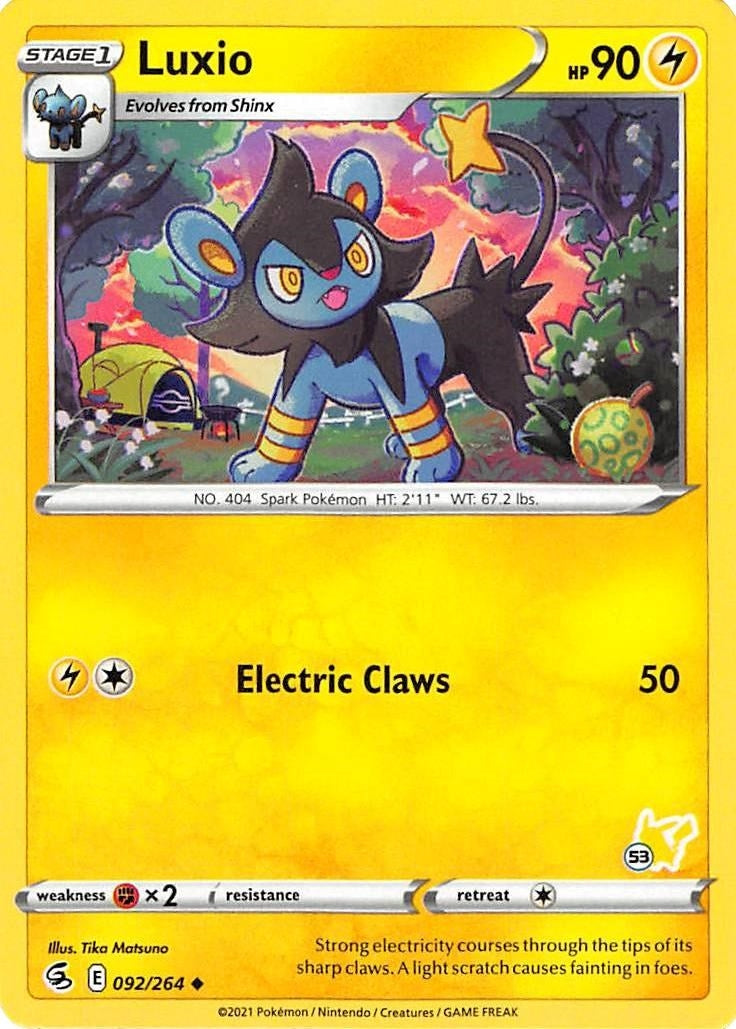 Image for Luxio - 092/264 (#53 Pikachu Stamped) (092/264) (Battle Academy 2022) (BA22) - Pokemon