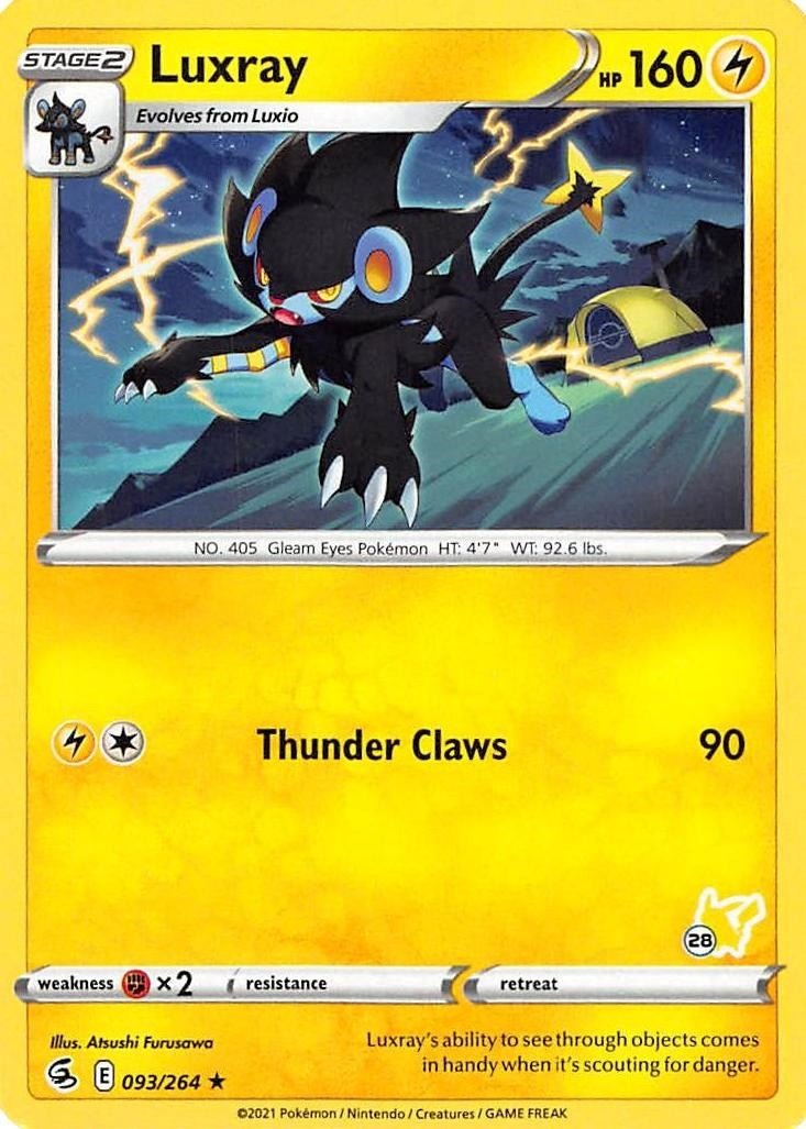 Image for Luxray - 093/264 (#28 Pikachu Stamped) (093/264) (Battle Academy 2022) (BA22) - Pokemon