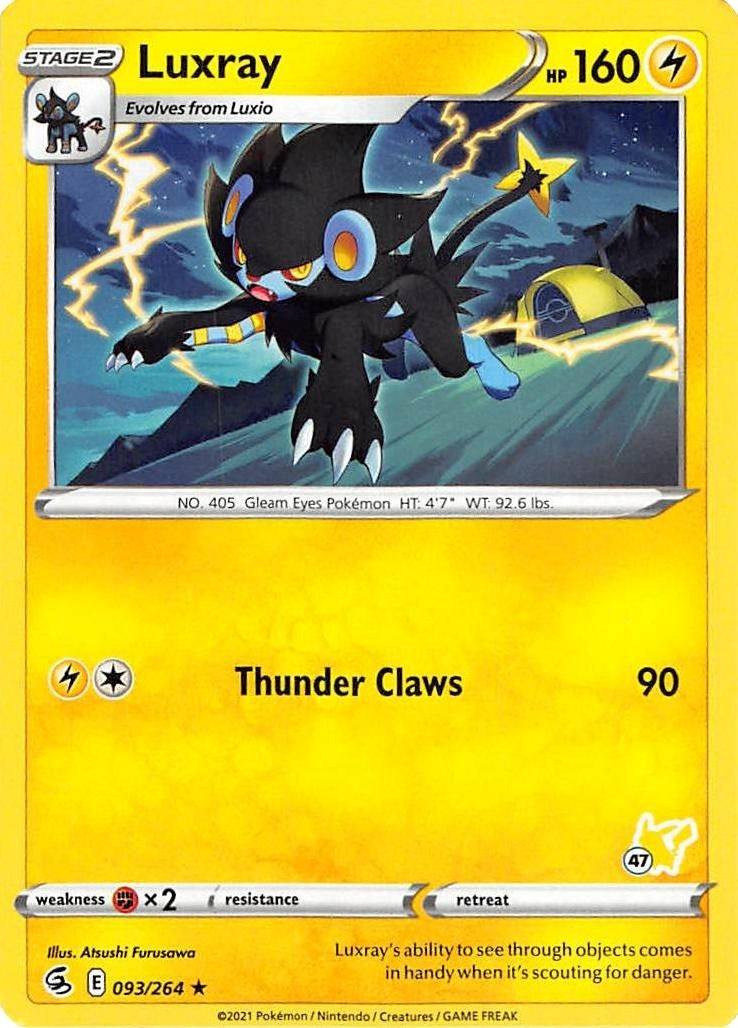 Image for Luxray - 096/264 (#47 Pikachu Stamped) (093/264) (Battle Academy 2022) (BA22) - Pokemon