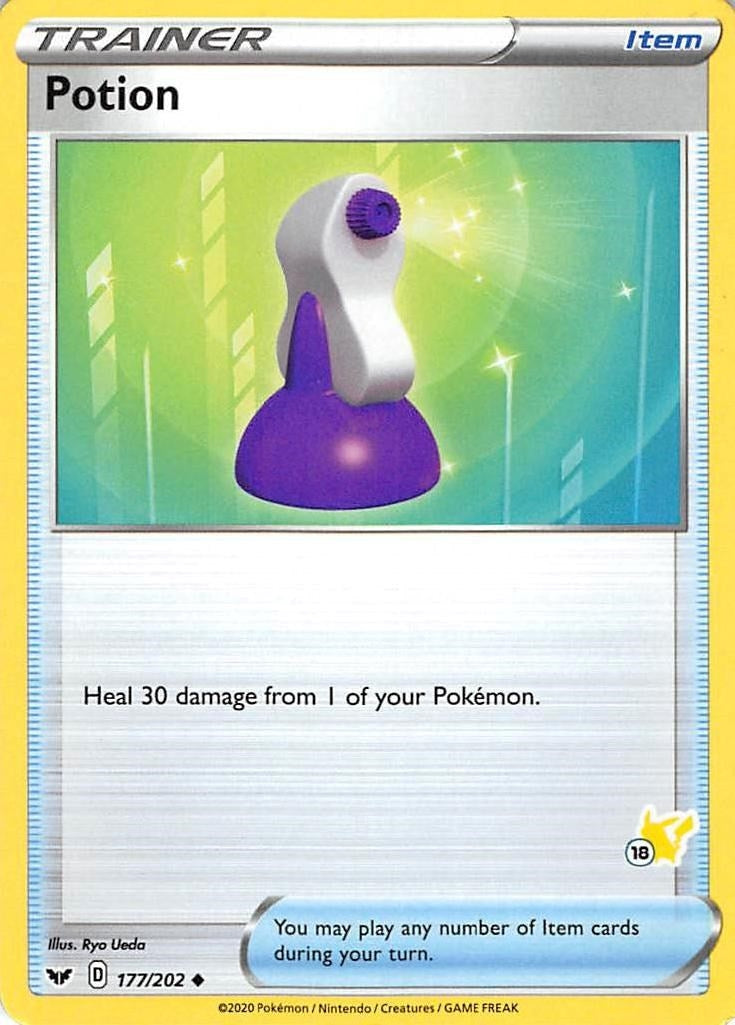 Image for Potion - 177/202 (#18 Pikachu Stamped) (177/202) (Battle Academy 2022) (BA22) - Pokemon