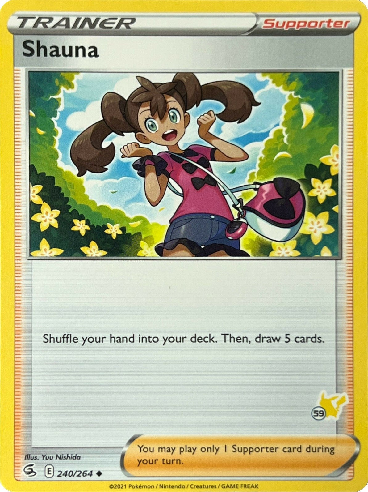 Image for Shauna - 240/264 (#59 Pikachu Stamped) (240/264) (Battle Academy 2022) (BA22) - Pokemon