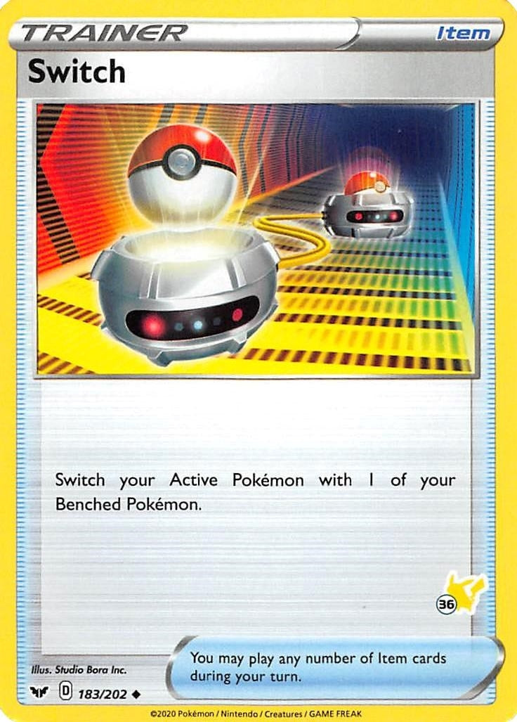 Image for Switch - 183/202 (#36 Pikachu Stamped) (183/202) (Battle Academy 2022) (BA22) - Pokemon