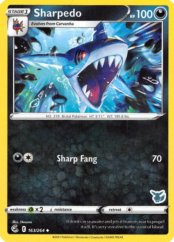Image for Sharpedo - 163/264 (Eevee Stamped) (163/264) (Battle Academy 2022) (BA22) - Pokemon