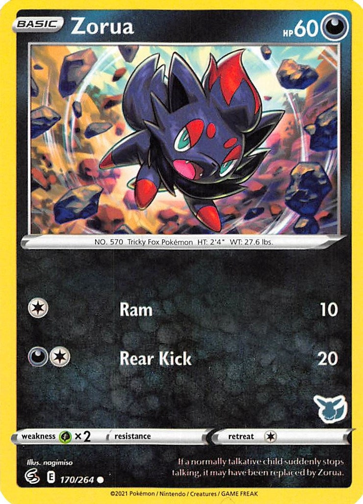 Image for Zorua - 170/264 (Eevee Stamped) (170/264) (Battle Academy 2022) (BA22) - Pokemon