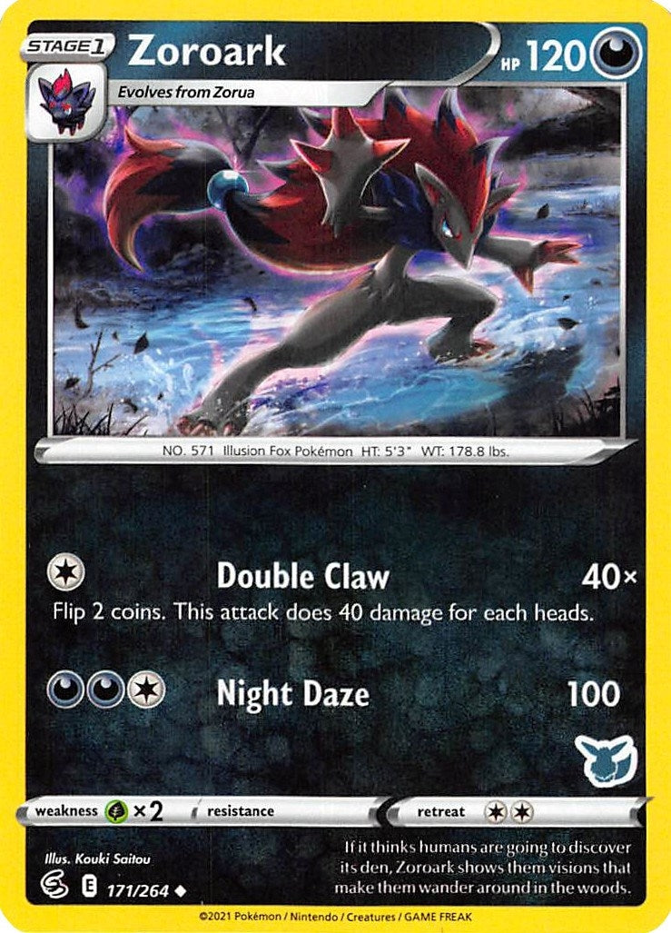 Image for Zoroark - 171/264 (Eevee Stamped) (171/264) (Battle Academy 2022) (BA22) - Pokemon