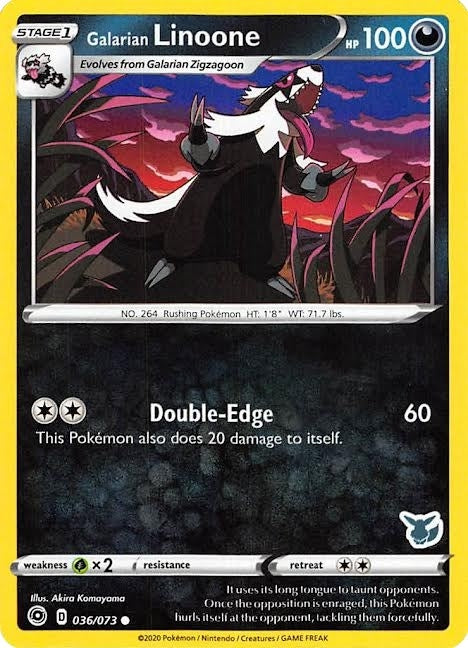 Image for Galarian Linoone - 036/073 (Eevee Stamped) (036/073) (Battle Academy 2022) (BA22) - Pokemon
