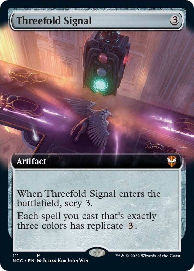 Threefold Signal (Extended Art) (111) (Streets of New Capenna)
