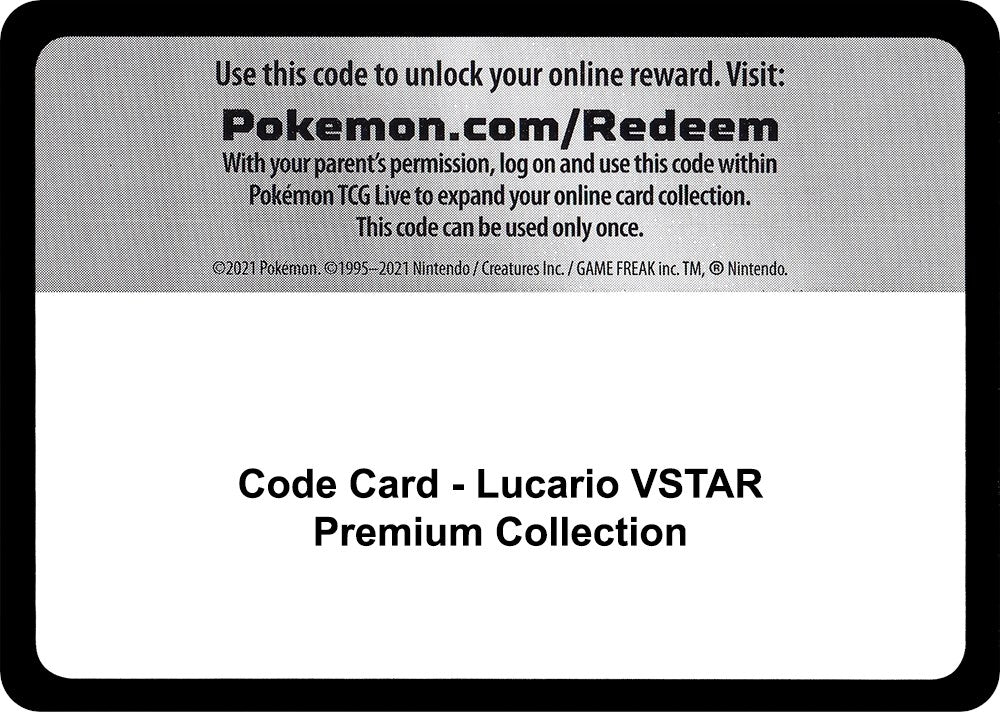 Image for Code Card - Lucario VSTAR Premium Collection (Miscellaneous Cards & Products) (MCAP) - Pokemon
