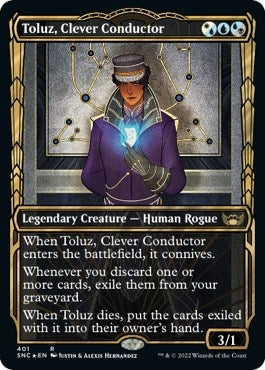 Toluz, Clever Conductor (Gilded Foil) (401) (Streets of New Capenna)