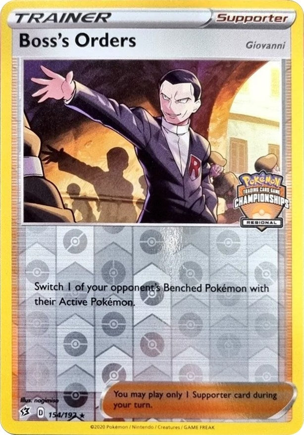 Image for Boss's Orders - 154/192 (Regional Championships) (154/192) (League & Championship Cards) (PR) - Pokemon