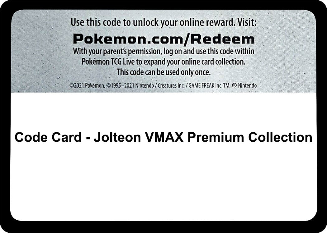Image for Code Card - Jolteon VMAX Premium Collection (Miscellaneous Cards & Products) (MCAP) - Pokemon