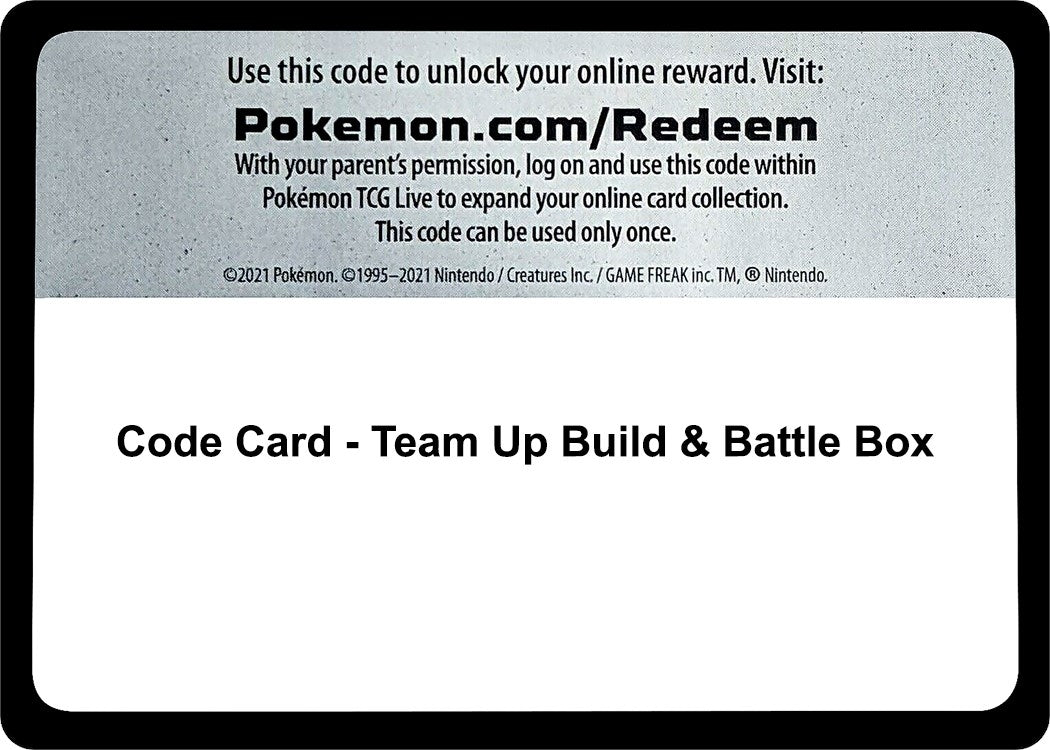 Image for Code Card - Team Up Build & Battle Box (SM - Team Up) (SM9) - Pokemon