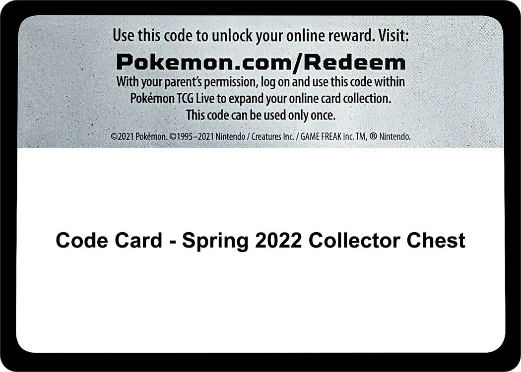 Image for Code Card - Spring 2022 Collector Chest (Miscellaneous Cards & Products) (MCAP) - Pokemon
