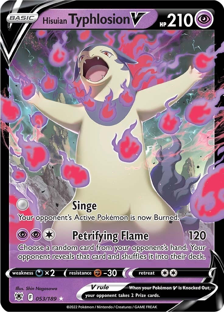 Image for Hisuian Typhlosion V (053/189) (SWSH10: Astral Radiance) - Pokemon