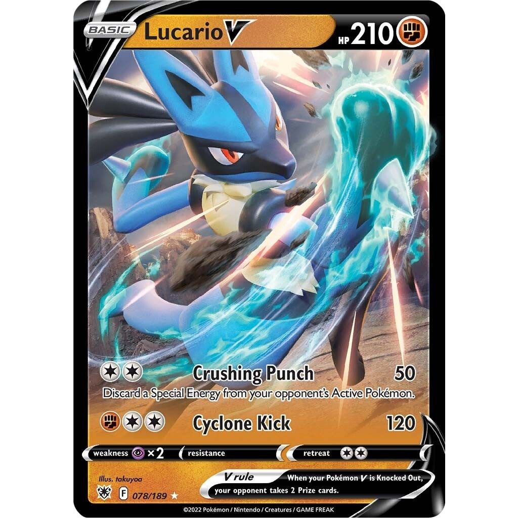 Lucario V (078/189) (SWSH10: Astral Radiance) - PokeBox USA