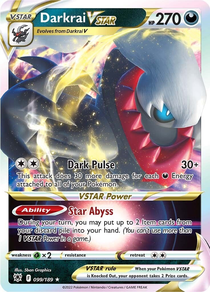 Darkrai VSTAR (099/189) (SWSH10: Astral Radiance)