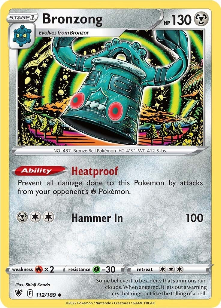 Image for Bronzong (112/189) (SWSH10: Astral Radiance) - Pokemon