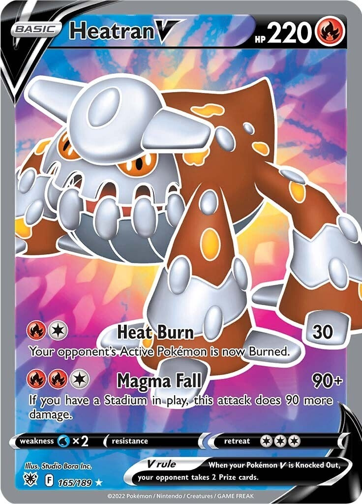 Heatran V (Full Art) (165/189) (SWSH10: Astral Radiance)