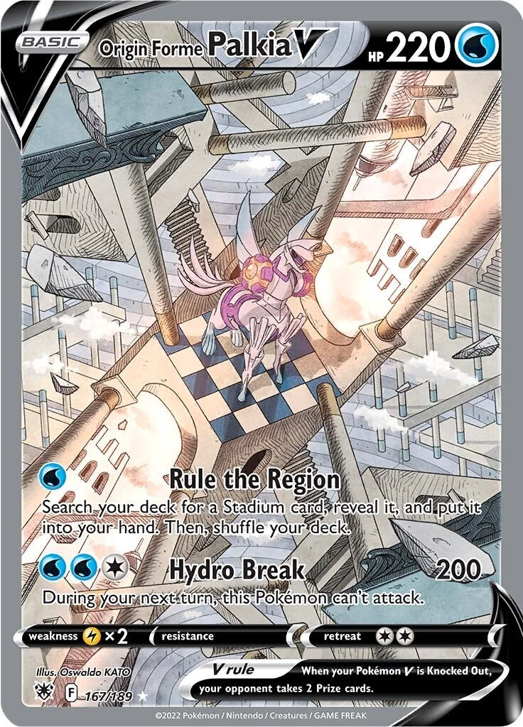 Origin Forme Palkia V (Alternate Full Art) (167/189) (SWSH10: Astral Radiance) - PokeBox USA