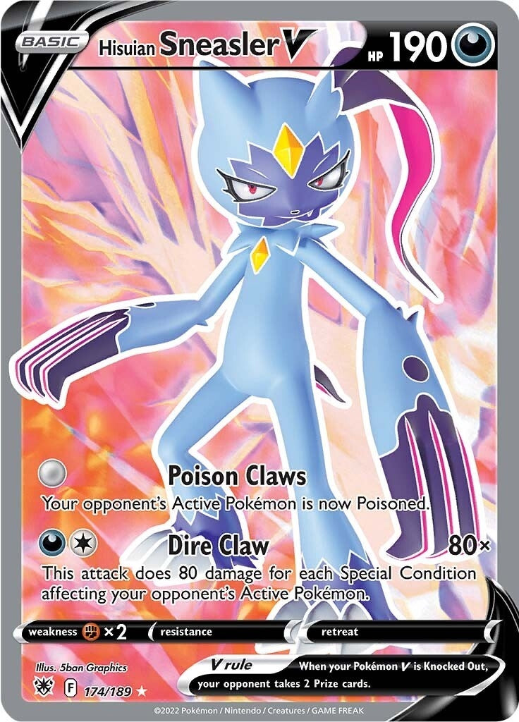 Image for Hisuian Sneasler V (Full Art) (174/189) (SWSH10: Astral Radiance) - Pokemon