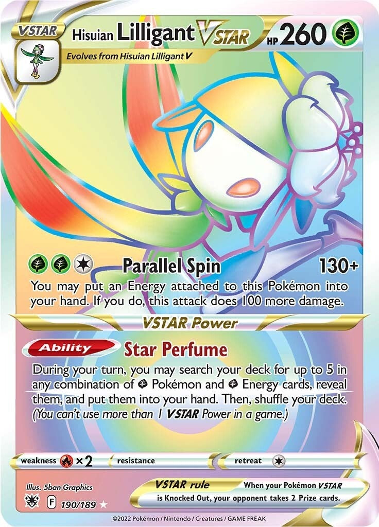 Image for Hisuian Lilligant VSTAR (Secret) (190/189) (SWSH10: Astral Radiance) - Pokemon