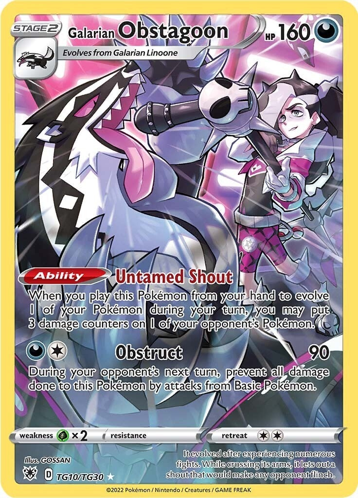 Galarian Obstagoon (TG10/TG30) (SWSH10: Astral Radiance Trainer Gallery) - PokeBox USA