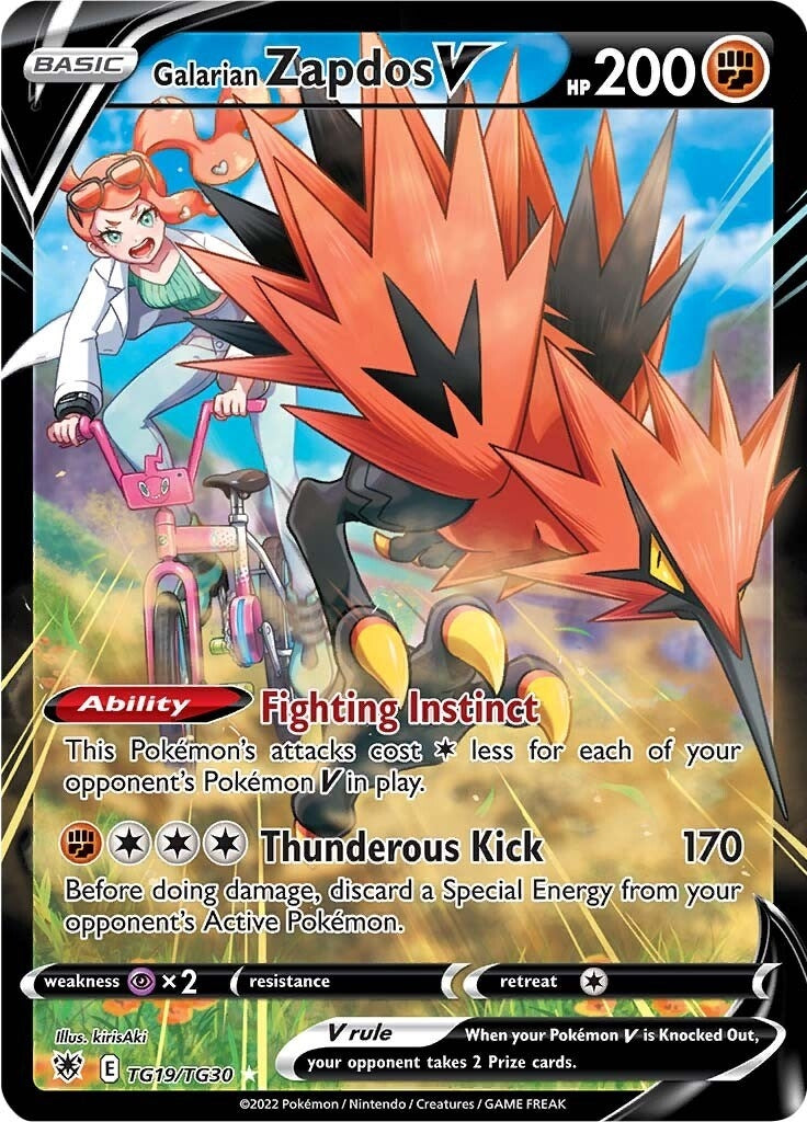 Galarian Zapdos V (TG19/TG30) (SWSH10: Astral Radiance Trainer Gallery)
