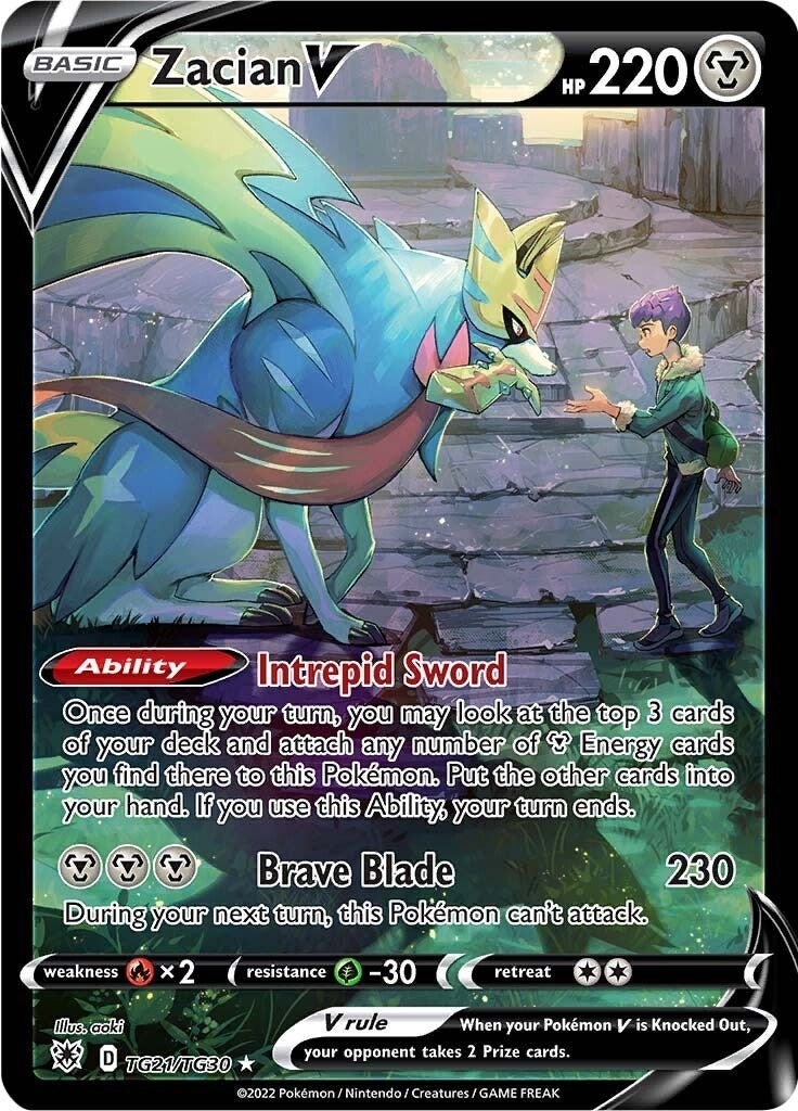 Zacian V (TG21/TG30) (SWSH10: Astral Radiance Trainer Gallery)