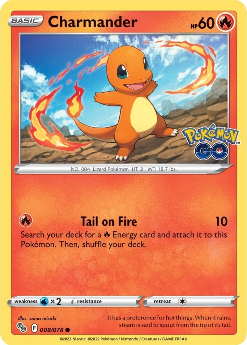 Image for Charmander (008/078) (Pokemon GO) (PGO) - Pokemon