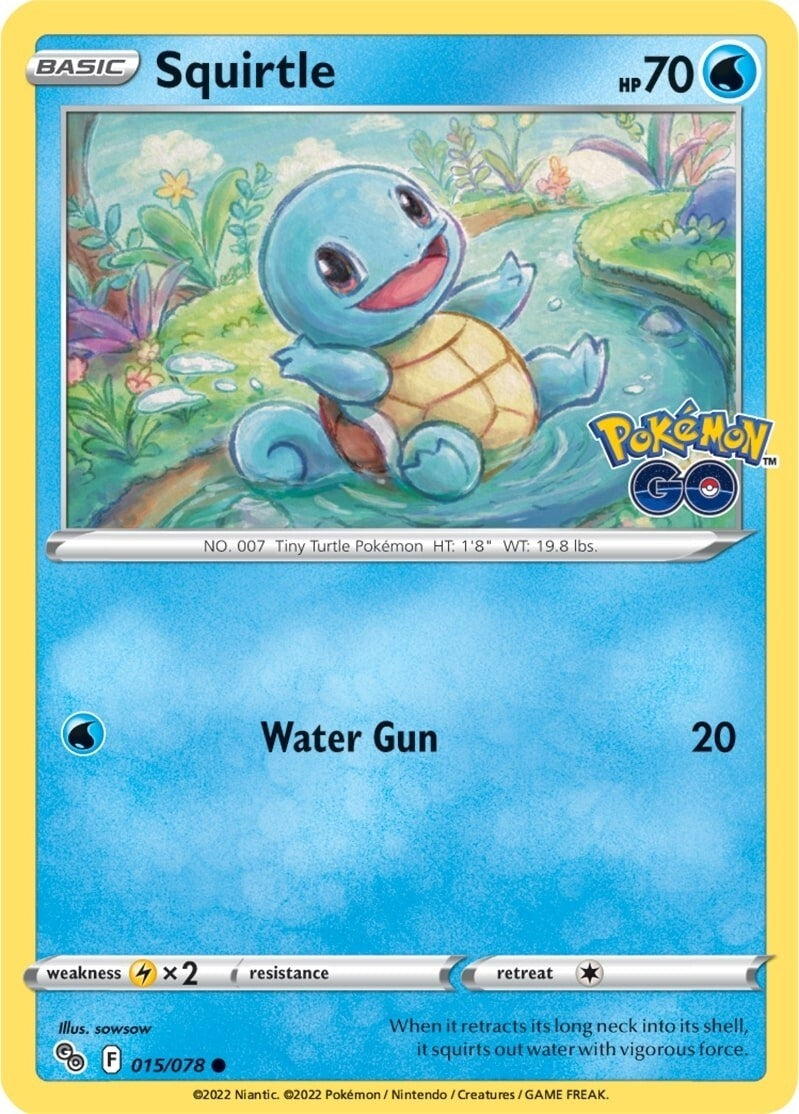 Image for Squirtle (015/078) (Pokemon GO) (PGO) - Pokemon