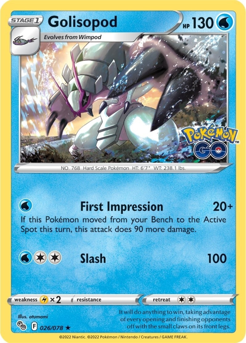 Image for Golisopod (026/078) (Pokemon GO) (PGO) - Pokemon