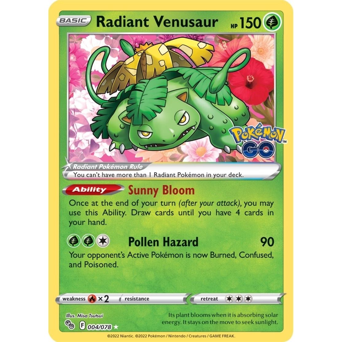 Radiant Venusaur (004/078) (Pokemon GO) - PokeBox USA