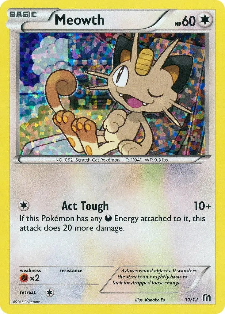 Image for Meowth (011/012) (McDonald's Promos 2016) (M16) - Pokemon