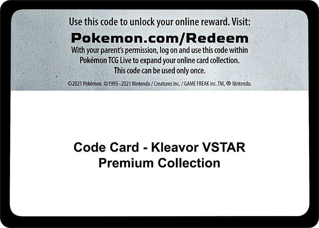 Image for Code Card - Kleavor VSTAR Premium Collection (Miscellaneous Cards & Products) (MCAP) - Pokemon