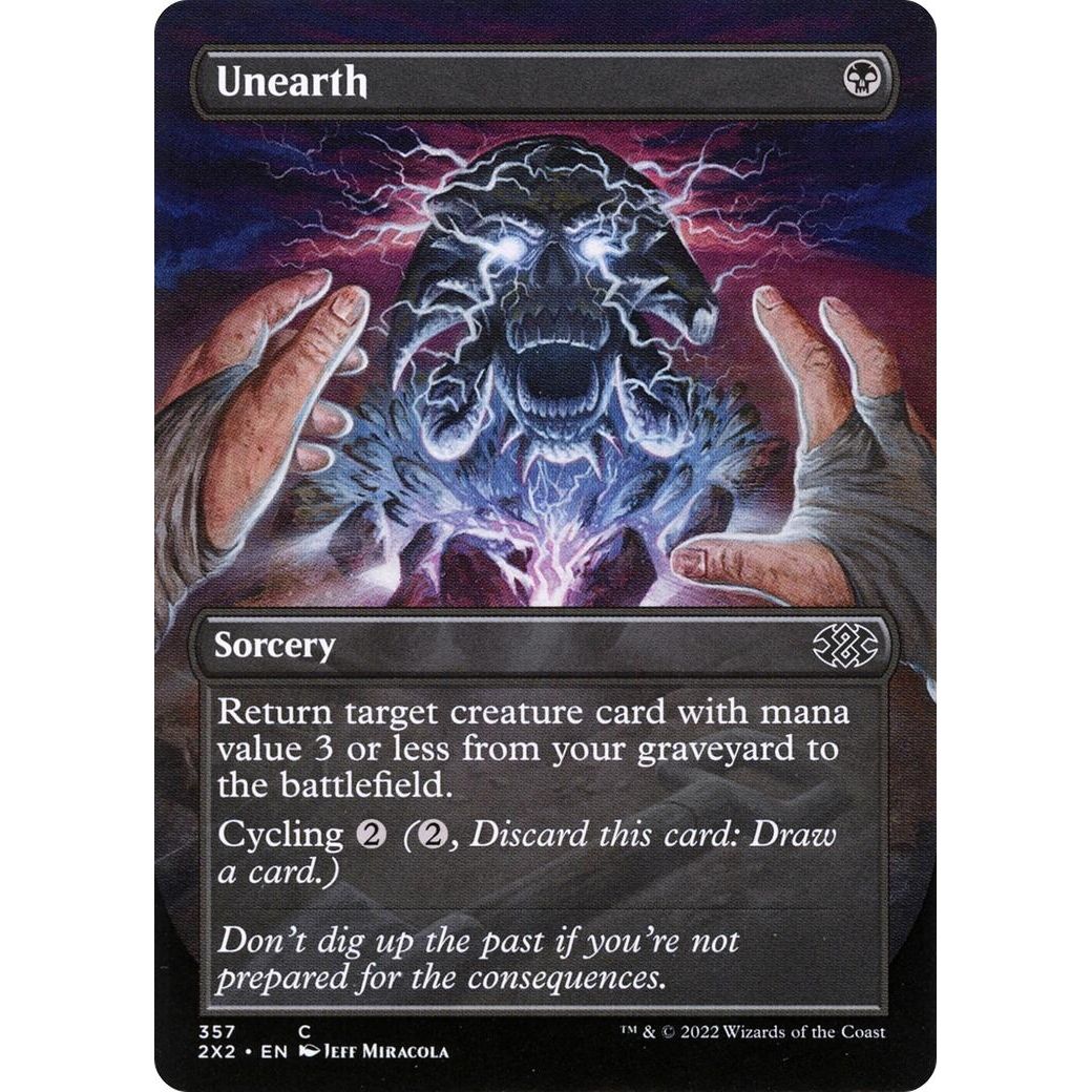 Unearth (Borderless) (357) (Double Masters 2022) - PokeBox USA