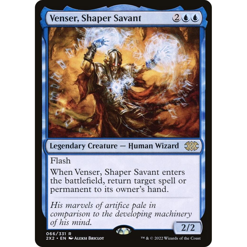 Venser, Shaper Savant (66) (Double Masters 2022) - PokeBox USA
