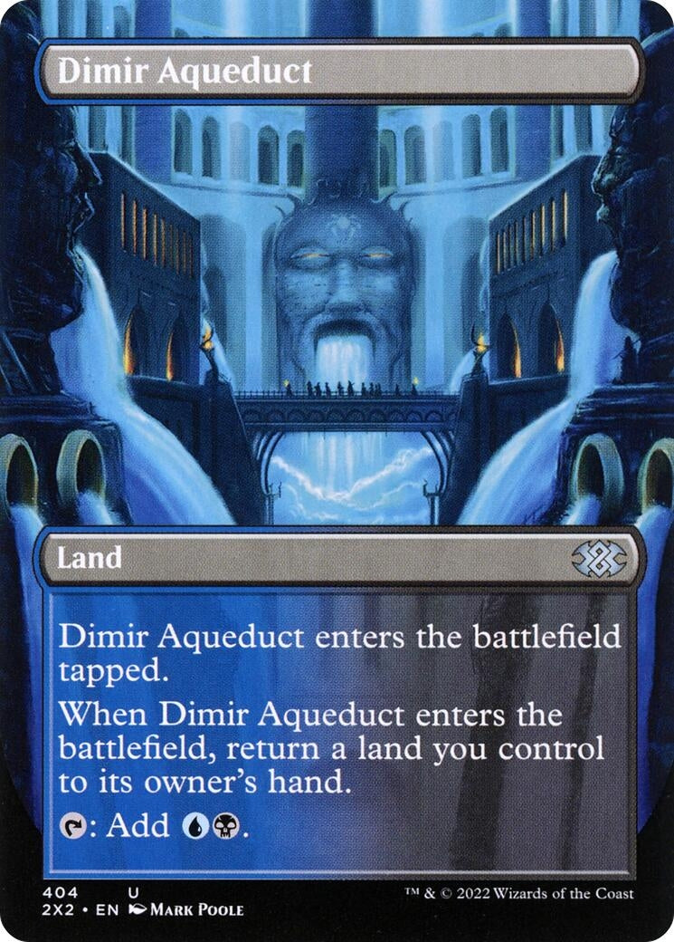 Dimir Aqueduct (Borderless) (404) (Double Masters 2022) - PokeBox USA