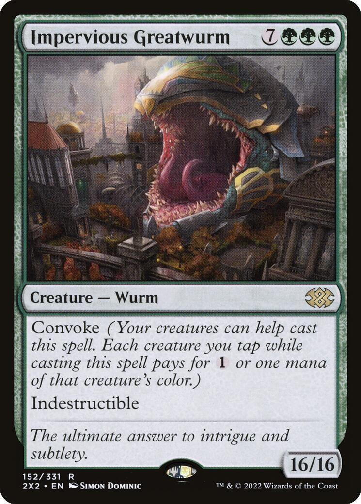 Impervious Greatwurm (152) (Double Masters 2022) - PokeBox USA