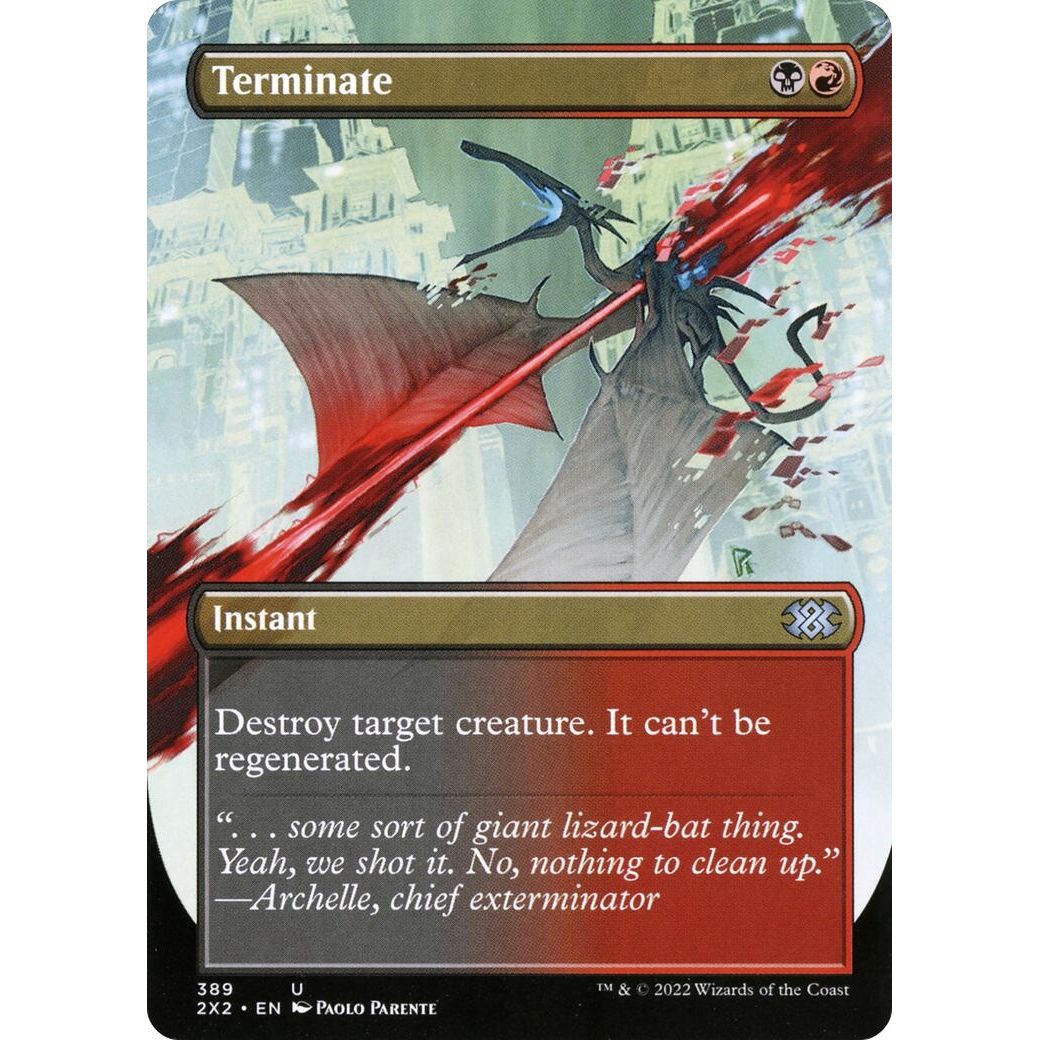 Terminate (Borderless) (389) (Double Masters 2022) - PokeBox USA
